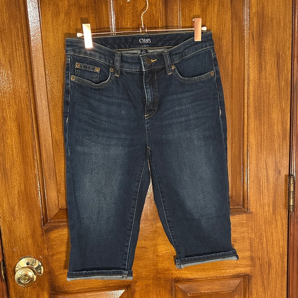 Chaps Women's Dark Blue Denim‎ Bermudas